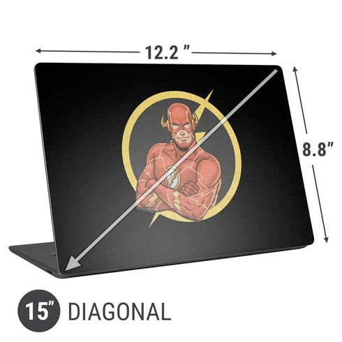 DC Comics The Flash Folded Arms Pose Universal Laptop 15in (12.2 x 8.8in) Skin